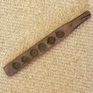 Vintage Hand Carved Hardwood Kwei Rice Cookie Mold - Java Kitchen Decor