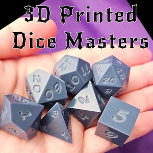 3D Printed Dice Masters (7 Piece)