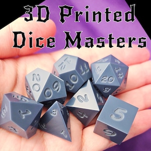 3D Printed Dice Masters (7 Piece)