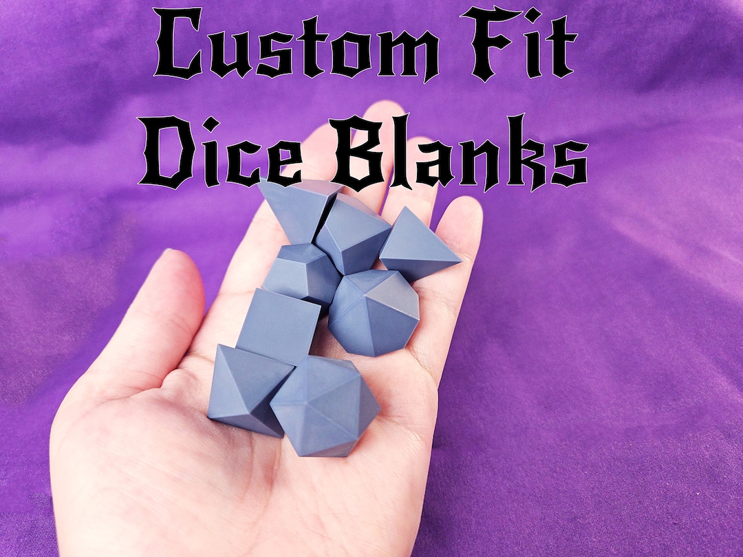 Blank Dice Masters Inserts Inclusions Sharp Edged up to Pcs for