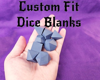 Blank Dice Masters Inserts Insluitsels Scherpe randen Tot 9 stuks voor handgemaakte dobbelstenen