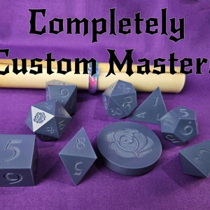Completely Custom 3D Printed Dice Masters - Make your own dice at home!