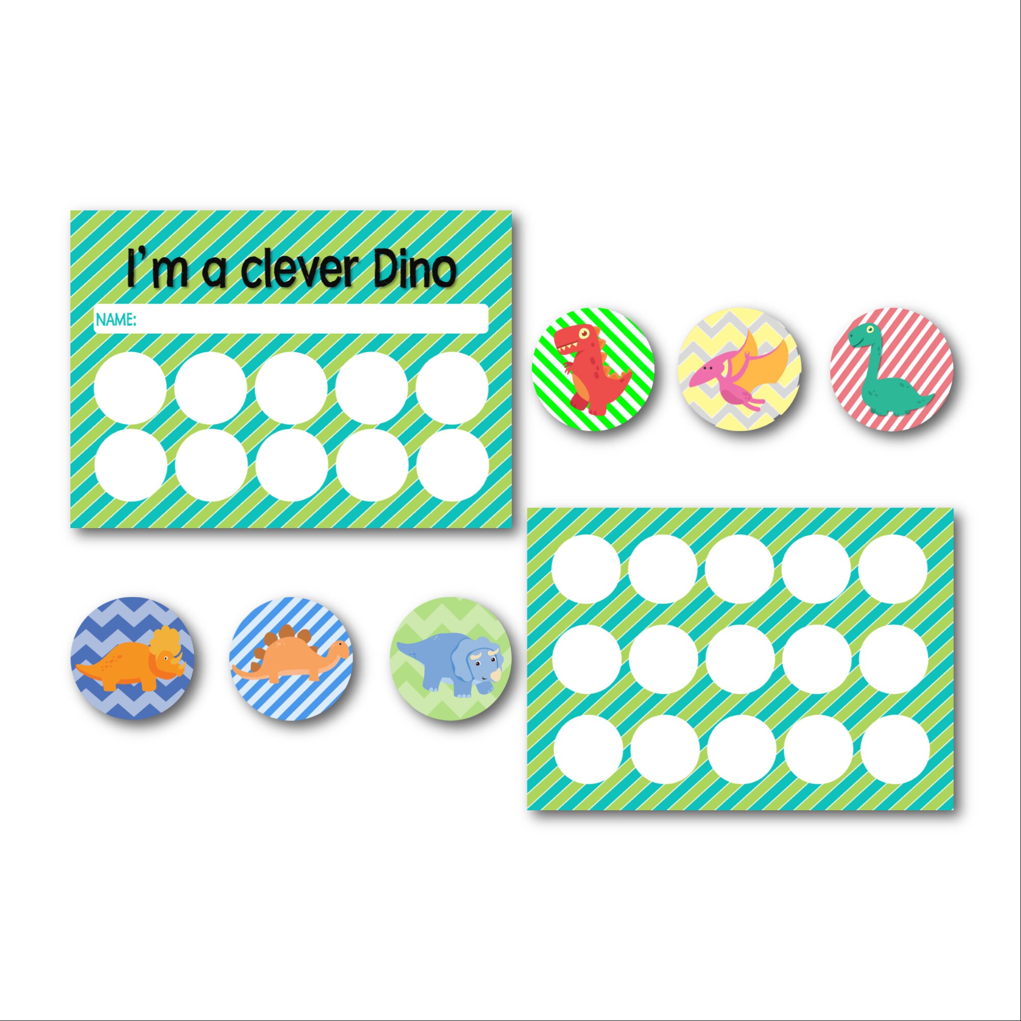 Dino Reward Chart Printable | Kids Behavior Chart | Toddler Sticker ...