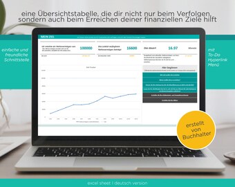 Ziel Tracker l Finanzverfolgung und -planung l Budgetüberwachung l Excel-Vorlage