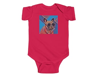 French Bulldog Infant Fine Jersey Bodysuit Baby Onesie