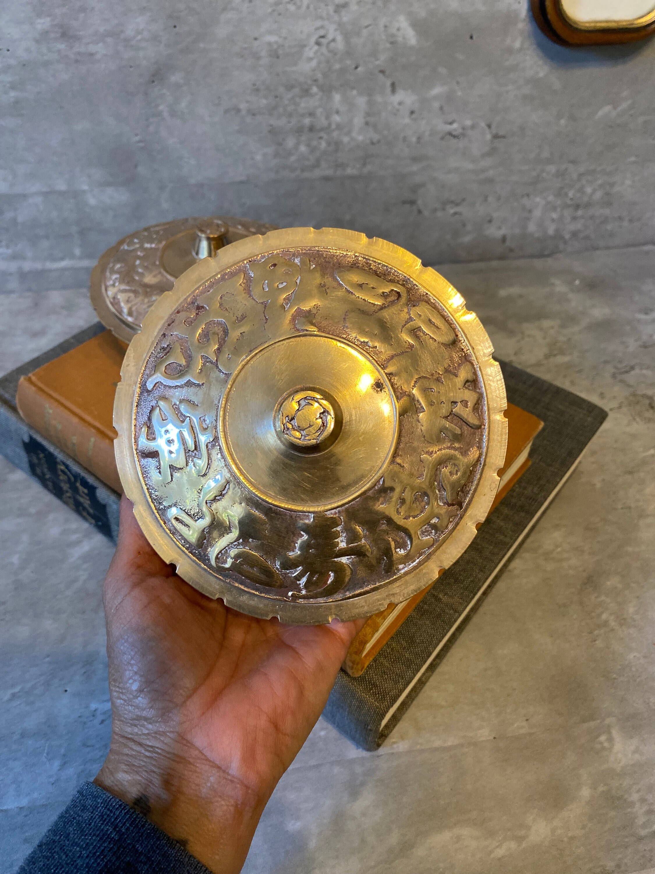 ヴィンテージ銅製アジアンボウル 蓋付き 2個セット - Etsy 日本