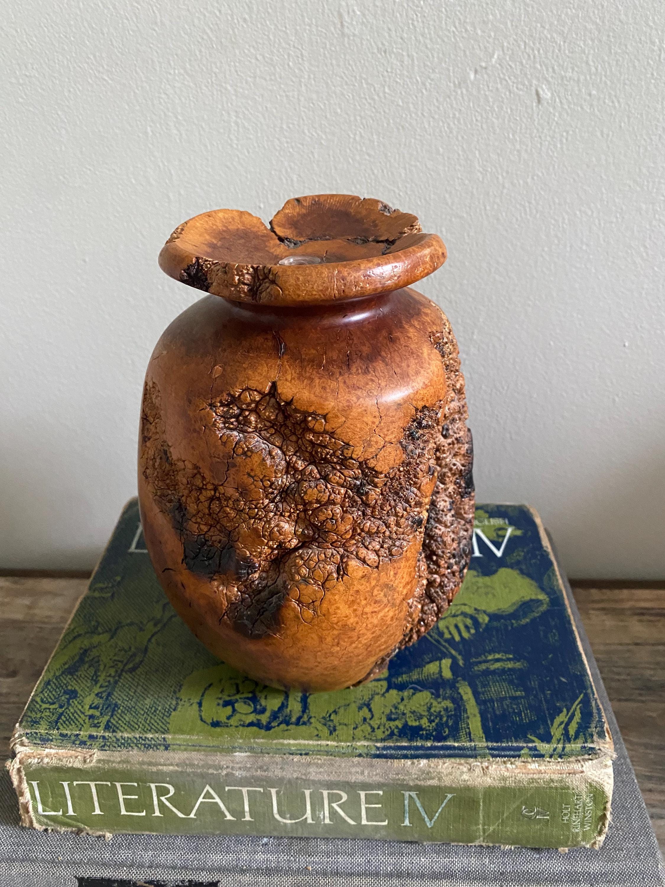 B246s 萬古焼 菊透し掛花入 骨董品 B246s 萬古焼 菊透し掛花入 骨董品 Vintage Burl Vase - Etsy