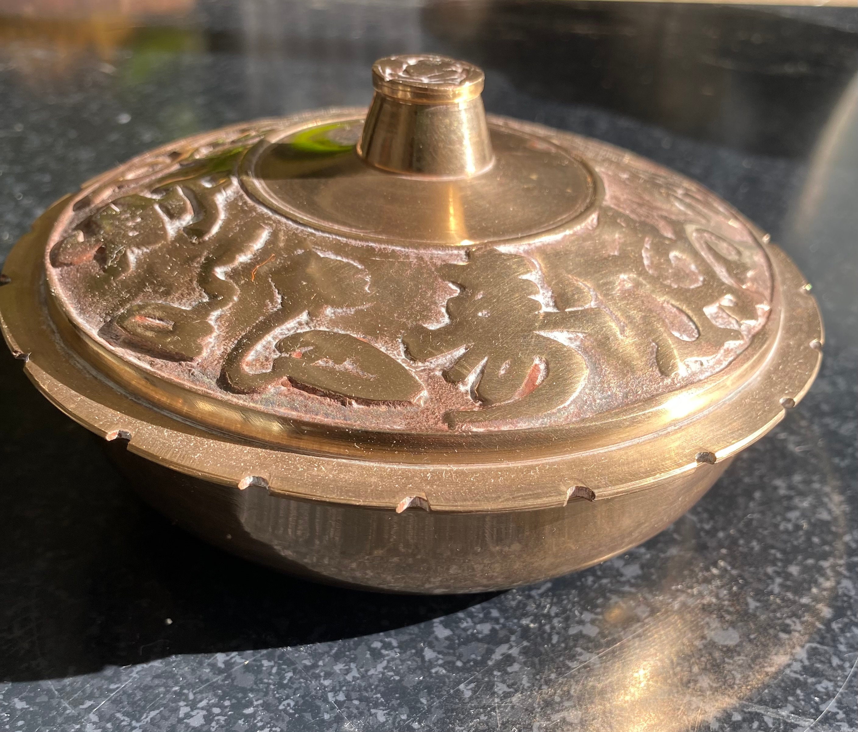 ヴィンテージ銅製アジアンボウル 蓋付き 2個セット - Etsy 日本