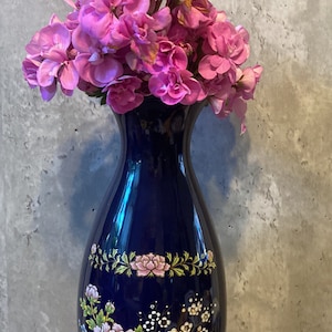 Japanese Vintage Blue Cobalt Vase