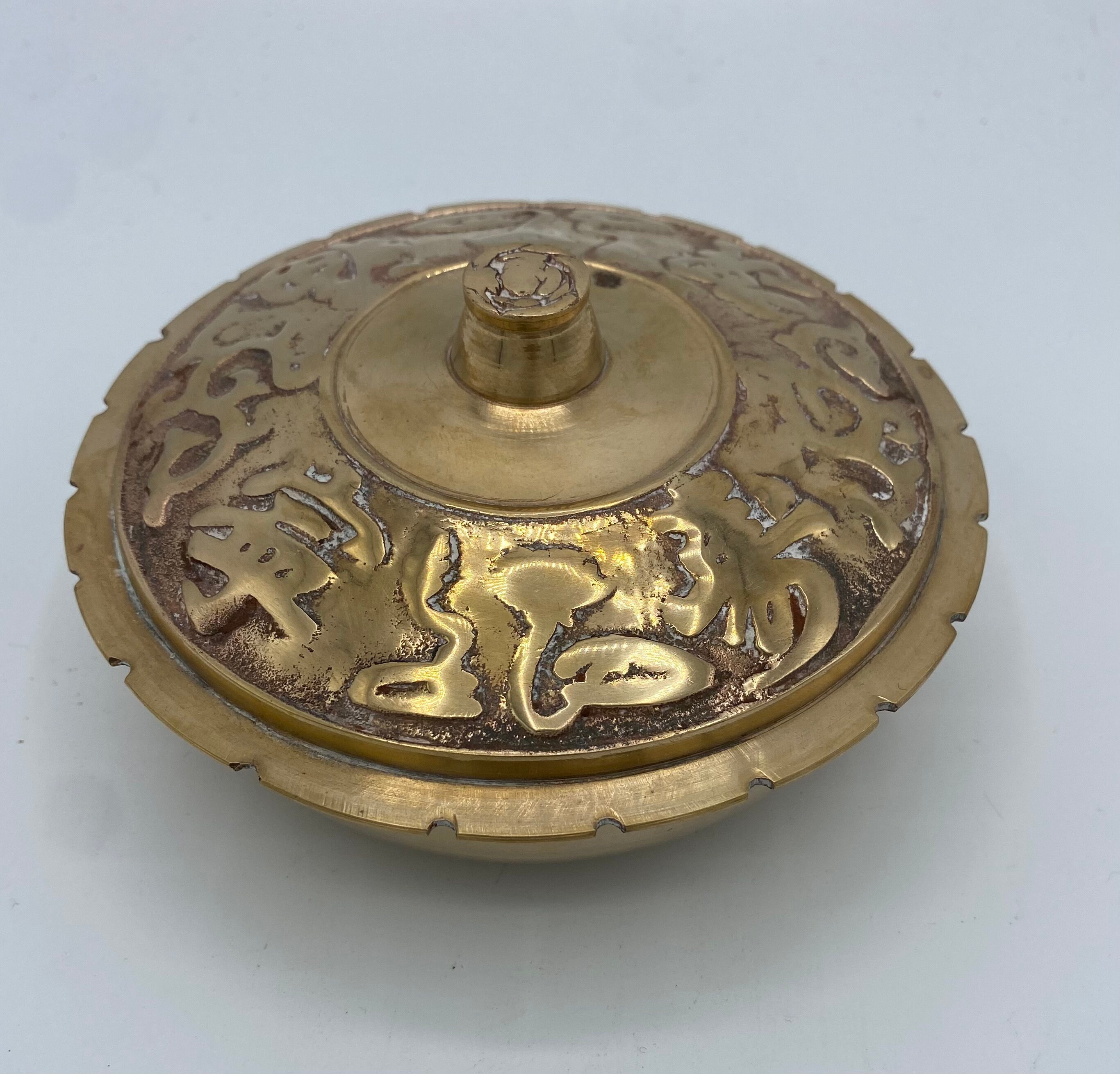 ヴィンテージ銅製アジアンボウル 蓋付き 2個セット - Etsy 日本