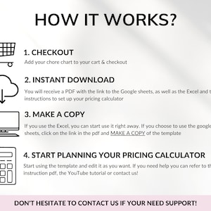 Pricing Calculator for Small Business Google Sheets Excel Business Tracker Handmade Products Pricing Template Profit Margin Pricing Guide