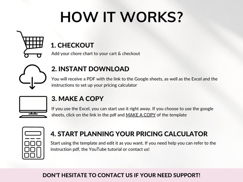 Pricing Calculator for Small Business Google Sheets Excel Business Tracker Handmade Products Pricing Template Profit Margin Pricing Guide