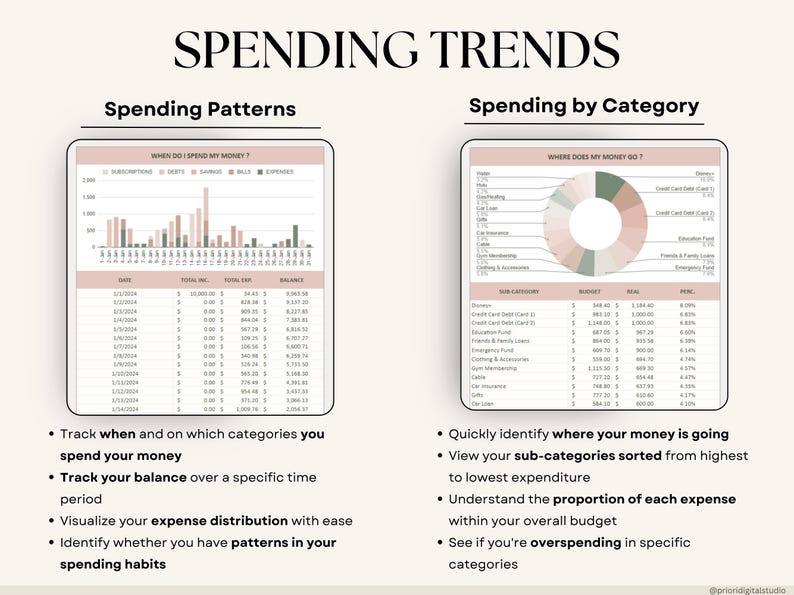 Paycheck Budget Planner for Google Sheets Budget Spreadsheet Excel Template Weekly Budget Biweekly Budget Planner Income and Expense Tracker