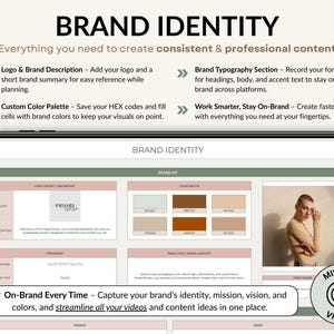 A complete YouTube creator planner in Excel and Google Sheets. Includes brand identity, goals, dashboard, monthly and weekly calendars, video content planning, 30-day schedule, collaboration tracker, and finance hub. Perfect for YouTubers, vloggers, and social media content creators to stay organized, plan videos, track progress, and grow their channel with a clear content strategy and planner system.