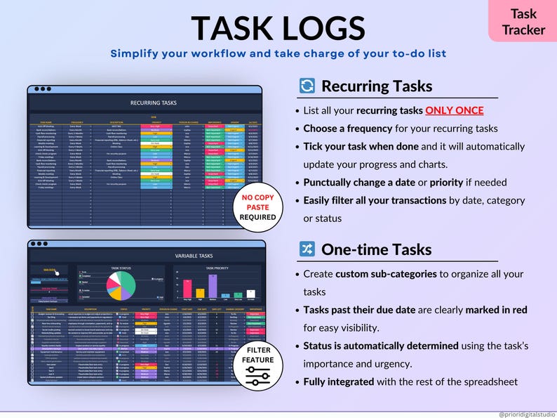 Ultimate Life Organizer Bundle for Excel and Google Sheets in dark mode, perfect for family and individual planning. Complete 2025, 2026, 2027 life planner with budget spreadsheet, habit tracker, task tracker, productivity planner, monthly and annual calendars, dashboards, goal tracking, meal planning, savings and debt tools, net worth and investment trackers. All-in-one digital planner for finance and daily organization. Reuse every year!