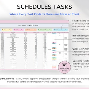task tracker spreadsheet for Google Sheets digital to-do list and task manager template Excel daily planner for work and projects Google Sheets productivity dashboard team task tracker with priority labels project management spreadsheet for teams all-in-one task planning Google Sheet 
recurring task planner in Google Sheets weekly and monthly task overview template spreadsheet format smart task tracker for personal planning Google Sheets planner