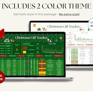 Holiday Gift Tracker Spreadsheet for Christmas budgeting and planning. Manage recipient names, gift ideas, stores, purchase links, and budgets in one dashboard. Track budget vs actual spending, see auto-updating charts, and monitor gift status bought, wrapped, and sent. Works with any currency and simplifies your holiday shopping with a clear all-in-one template.