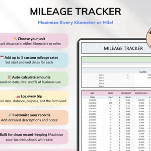 Business tax spreadsheet built for self-employed individuals, freelancers, and small business owners. Track deductions, write-offs, and tax-related transactions in one organized Google Sheets tax tracker. Perfect for annual reporting, 1099 form prep, and staying on top of business accounting and finance management.