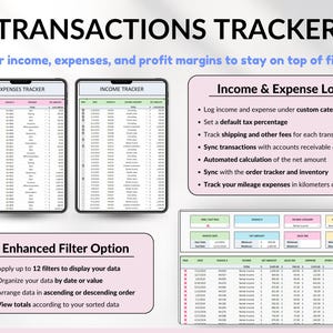 Small Business Spreadsheet Service Business Bookkeeping Tracker for Google Sheets Excel Invoice Tracker Client Tracker Order & Task Tracker