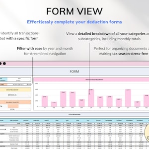 Business tax spreadsheet built for self-employed individuals, freelancers, and small business owners. Track deductions, write-offs, and tax-related transactions in one organized Google Sheets tax tracker. Perfect for annual reporting, 1099 form prep, and staying on top of business accounting and finance management.