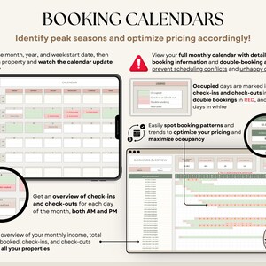 Airbnb Spreadsheet Vacation Rental Property Tracker Google Sheets Booking Calendar Income Expense Template Excel Short-Term Rental Management Income and Expense Tracker Vrbo Rental Tracker Real Estate Finances Airbnb Vrbo Host Spreadsheet Landlord Property Tracker Profit and Loss Bookkeeping