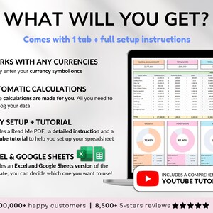 Savings Tracker Sinking Funds Tracker Google Sheets Excel Spreadsheet Savings Template Money Savings Planner Goal Tracker Personal Finance