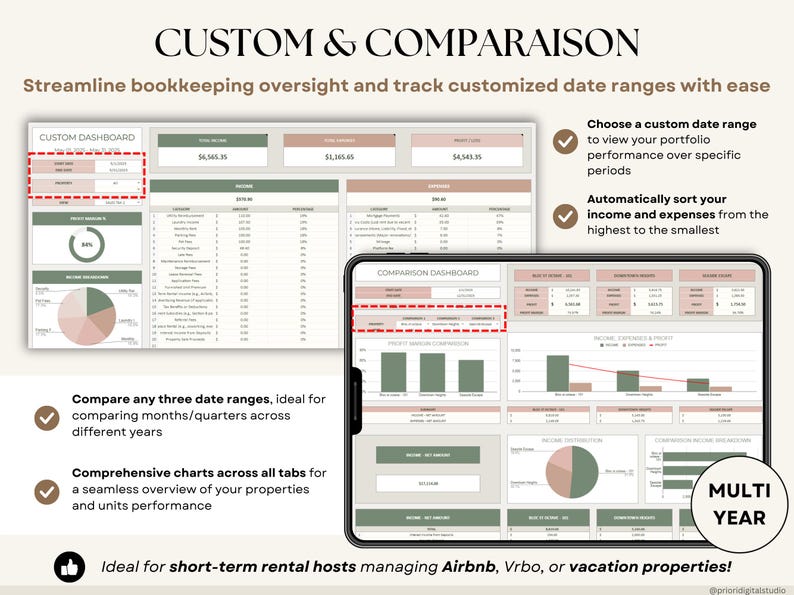Airbnb Spreadsheet Vacation Rental Property Tracker Google Sheets Booking Calendar Income Expense Template Excel Short-Term Rental Management Income and Expense Tracker Vrbo Rental Tracker Real Estate Finances Airbnb Vrbo Host Spreadsheet Landlord Property Tracker Profit and Loss Bookkeeping