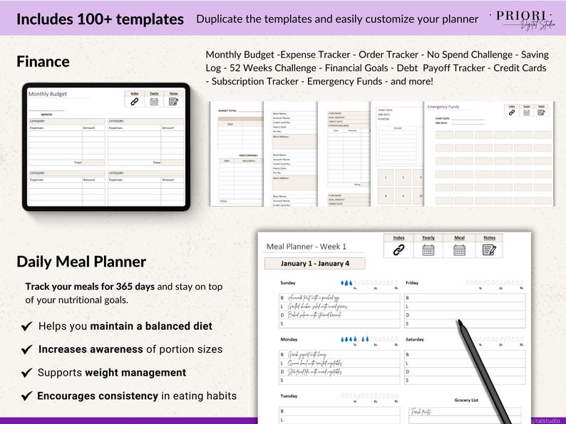 OneNote Planner 2026 2027 Digital OneNote Templates Hyperlinked Planner Daily Weekly Planner Organization Planner Professional OneNote 2026 2027