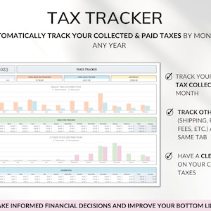 Small Business Bookkeeping Spreadsheet Google Sheets Excel Business Template Expense Bill Tracker Income Sales Tracker Accounting Template Tax Tracker