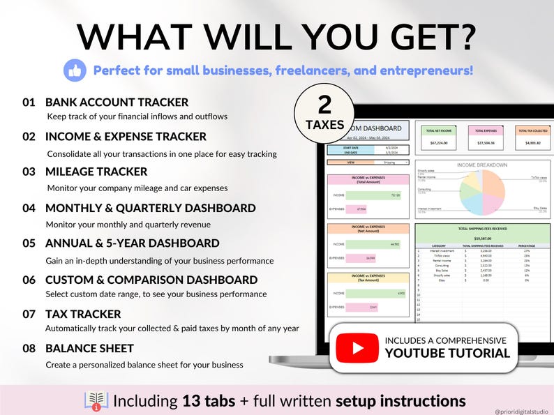 Canadian Bookkeeping Spreadsheet Small Business Bookkeeping Spreadsheet for Income and Expense, Bookkeeping Spreadsheet for Canadians, Income and Expense Business, Google Sheets Template, Excel Spreadsheet, Profit and Loss, Business Accounting, Sales Tax Tracker, Accounting Ledger Template, Business Planner