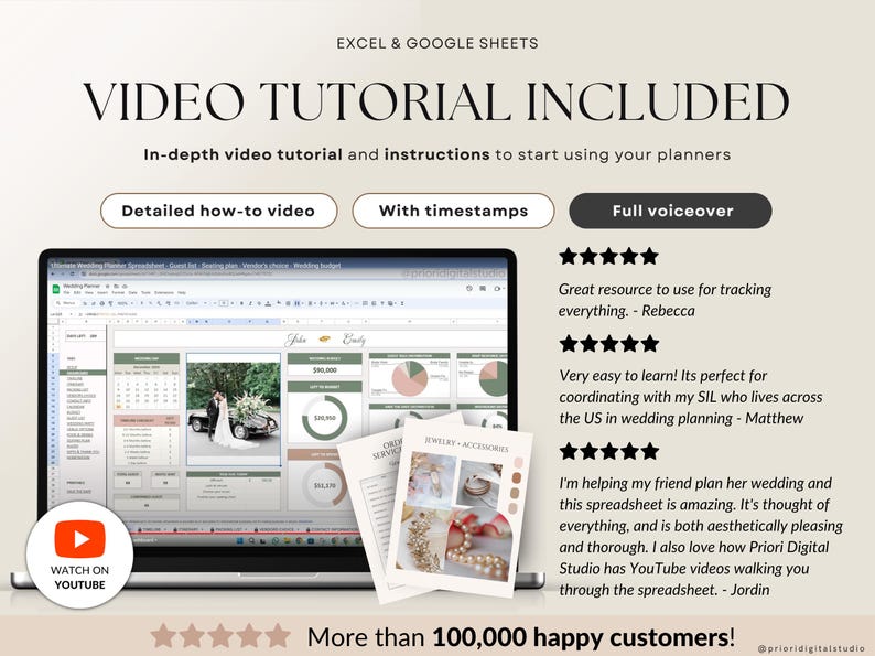 Wedding Planner Spreadsheet Wedding Budget Tracker Wedding Timeline Checklist Guest List Tracker Wedding Itinerary Seating Plan Wedding Gift Wedding Planner Template Wedding Tracker Spreadsheet Wedding Gift for Bride Wedding Budget