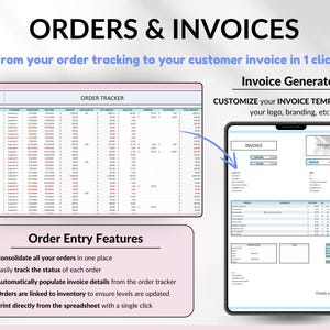 Small Business Bookkeeping Tracker Inventory Tracker Order Tracker Handmade Product Task Tracker Pricing Calculator Google Sheets Excel