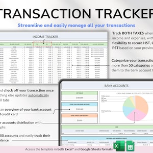 Canadian Bookkeeping Spreadsheet Small Business Bookkeeping Spreadsheet for Income and Expense, Bookkeeping Spreadsheet for Canadians, Income and Expense Business, Google Sheets Template, Excel Spreadsheet, Profit and Loss, Business Accounting, Sales Tax Tracker, Accounting Ledger Template, Business Planner