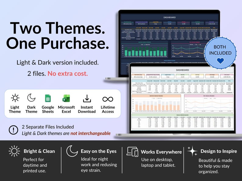 Workout Planner Spreadsheet for Google Sheets & Excel in dark mode featuring a Fitness Tracker, Exercise Log, Gym Planner, Weightlifting Log, Workout Calendar, and Weight Loss Tracker. Track sets, reps, weight, cardio workouts, and training progress with automated dashboards, workout analytics, exercise tracking, monthly calendar views, and yearly fitness reports. Perfect for gym training, Pilates, athletic training, health and wellness, and personal fitness goals.