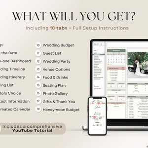 Wedding Planner Spreadsheet Wedding Budget Tracker Wedding Timeline Checklist Guest List Tracker Wedding Itinerary Seating Plan Wedding Gift