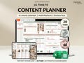 Content Planner Social Media Calendar Spreadsheet Monthly Content Tracker Social Media Posting Instagram TikTok Google Sheets Excel Template product logo