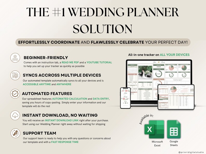 Wedding Planner Spreadsheet Wedding Budget Tracker Wedding Timeline Checklist Guest List Tracker Wedding Itinerary Seating Plan Wedding Gift Wedding Planner Template Wedding Tracker Spreadsheet Wedding Gift for Bride Wedding Budget