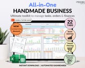 Small Business Bookkeeping Tracker Inventory Tracker Order Tracker Handmade Product Task Tracker Pricing Calculator Google Sheets Excel