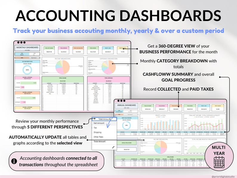 Small Business Bookkeeping Tracker Inventory Tracker Order Tracker Handmade Product Task Tracker Pricing Calculator Google Sheets Excel