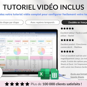 Tableur de comptabilité pour petites entreprises, modèle Excel et Google Sheets pour suivi des revenus, dépenses, profits, taxes et kilométrage. Planificateur financier intelligent, tableau de bord mensuel, trimestriel et annuel, suivi des transactions récurrentes. Idéal pour PME et entrepreneurs, gestion facile et efficace de la comptabilité, suivi des finances, modèle numérique tout-en-un pour petites entreprises et business.