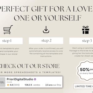 Wedding Planner Spreadsheet Wedding Budget Tracker Wedding Timeline Checklist Guest List Tracker Wedding Itinerary Seating Plan Wedding Gift Wedding Planner Template Wedding Tracker Spreadsheet Wedding Gift for Bride Wedding Budget