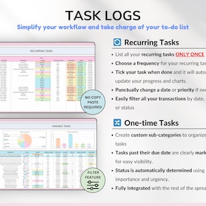 task tracker spreadsheet for Google Sheets digital to-do list and task manager template Excel daily planner for work and projects Google Sheets productivity dashboard team task tracker with priority labels project management spreadsheet for teams all-in-one task planning Google Sheet 
recurring task planner in Google Sheets weekly and monthly task overview template visual kanban board in spreadsheet format smart task tracker for personal planning Google Sheets planner with decision matrix