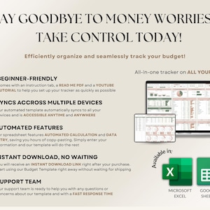 Paycheck Budget Planner for Google Sheets Budget Spreadsheet Excel Template Weekly Budget Biweekly Budget Planner Income and Expense Tracker