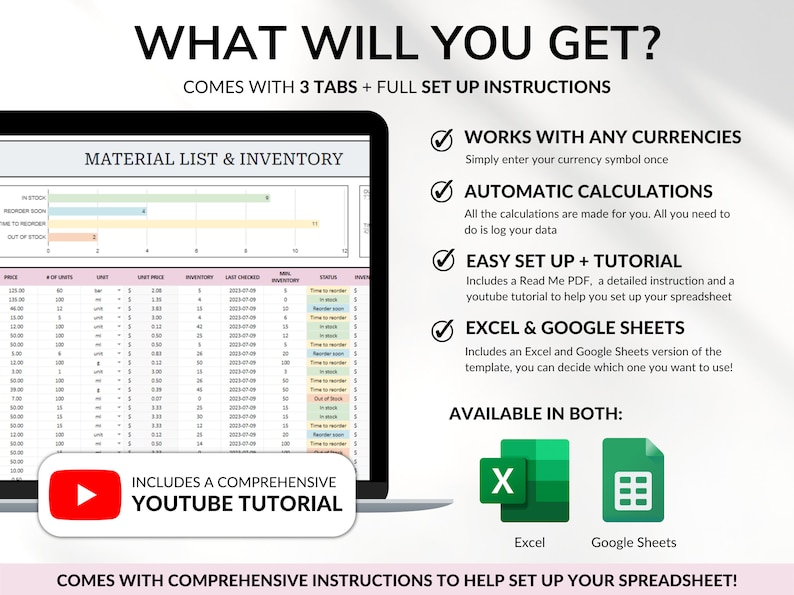 Pricing Calculator for Small Business Google Sheets Excel Business Tracker Handmade Products Pricing Template Profit Margin Pricing Guide