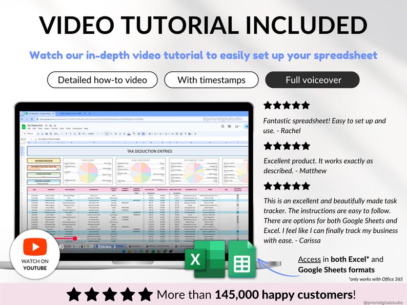 Business tax spreadsheet built for self-employed individuals, freelancers, and small business owners. Track deductions, write-offs, and tax-related transactions in one organized Google Sheets tax tracker. Perfect for annual reporting, 1099 form prep, and staying on top of business accounting and finance management.