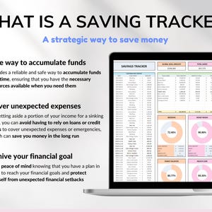 Savings Tracker Sinking Funds Tracker Google Sheets Excel Spreadsheet Savings Template Money Savings Planner Goal Tracker Personal Finance