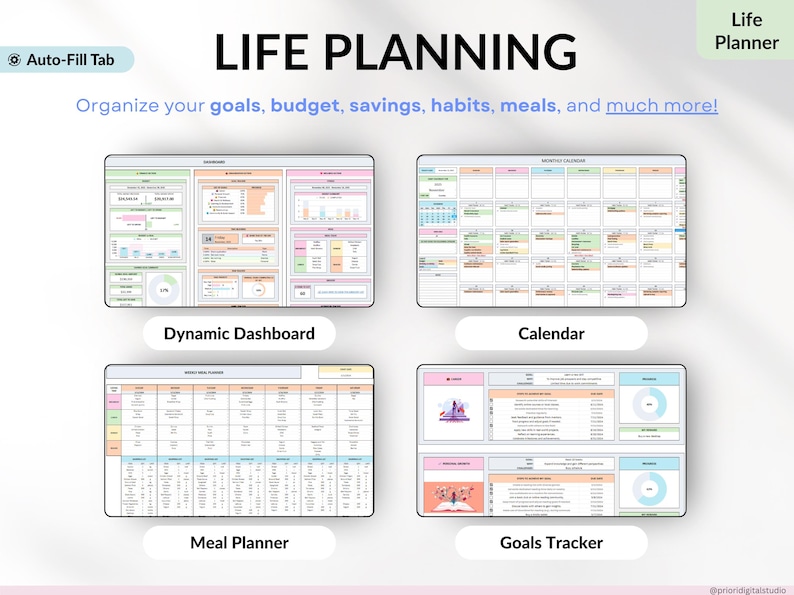 Ultimate Annual Budget Template Excel Google Sheets Budget Spreadsheet Organization Planner Life Planner Template Habit Tracker Task Tracker Productivity Planner Productivity Tool 2025 2026 Digital Planner