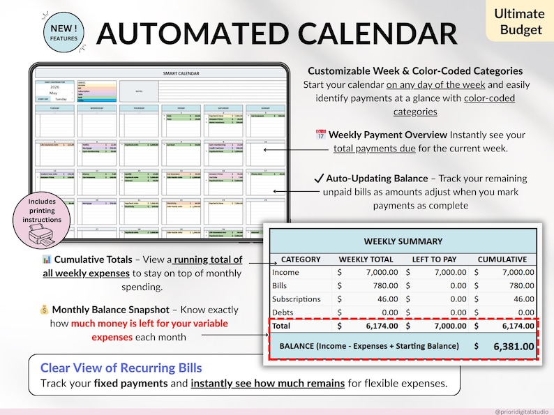 Ultimate Annual Budget Template Excel Google Sheets Budget Spreadsheet Organization Planner Life Planner Template Habit Tracker Task Tracker Productivity Planner Productivity Tool 2025 2026 Digital Planner