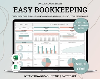 Bookkeeping Spreadsheet Small Business Template Google Sheets Excel Business Expense Bill Tracker Income Sales Tracker Accounting Template