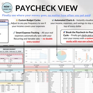 Ultimate Budget Spreadsheet Multicolored theme for Google Sheets & Excel – Annual and Monthly Budget Tracker with Bill, Debt & Savings Tracking. Includes recurring transactions, subscriptions, income, and expenses. Perfect personal finance planner for couples or families (up to 6 users). Start anytime and manage your money with ease.